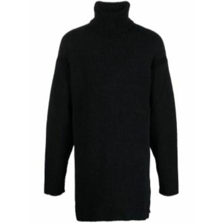 Off White Turtlenecks Sort, Herre Rullekraver
