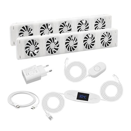 Elektrisk elementvifte 47 cm 2-pk