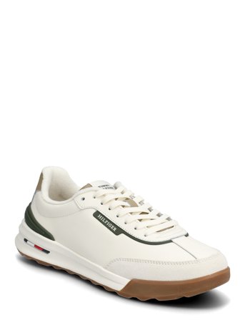Tommy Hilfiger Retro Runner Mix Leather - Cream - 42
