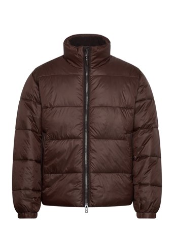 Abercrombie & Fitch Aircloud Mock Puffer - Brown - L