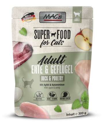 Mac's Super Food for Cats And og Fjørfe 300g - Våtfôr