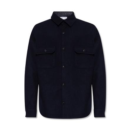 Samsøe Samsøe, Shirt with pockets Blauw, Heren, Maat:M