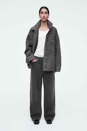 COS Femme Jean Large Volume Bag in Noir