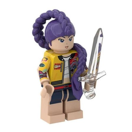 Demon Hunters KPop Actionfigurer - Rumi, Mira & Zoey Samlarobjekt, Minifigurer för Fans, Perfekt Present för KPop-älskare & Byggare