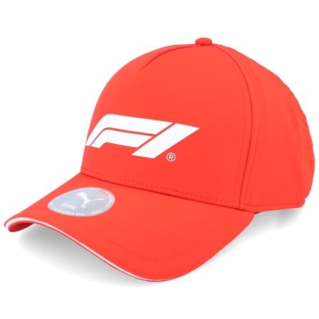 Puma - Motor Rød adjustable Caps - F1 Logo Pop Red A-Frame Adjustable @ Hatstore