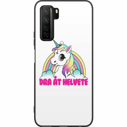 Huawei P40 Lite 5g Svart Skal Unicorn - Dra Åt @!#