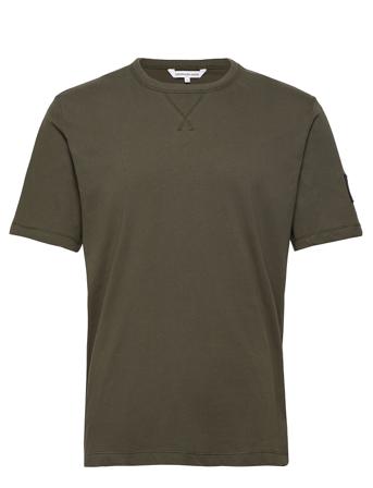 Monologo Sleeve Badge Reg Tee T-shirts Short-sleeved Vihreä Calvin Klein Jeans