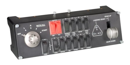 Logitech Flight Switch Panel - instrumentpanel for flyvningssimulator - kablet