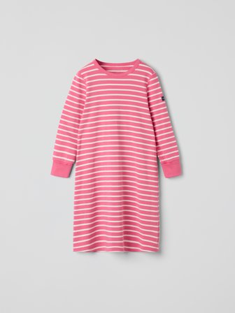 Nattkjole stripet - 86|92 - barneklær - pink - Polarn O. Pyret
