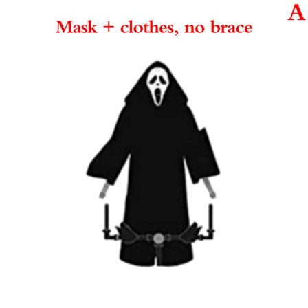 Halloween Dekoration Trädgård Grim Reaper Ghostface Fågelskrämma Without Rod