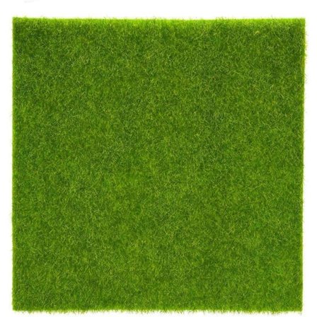 Kunstig gressteppe (Størrelse: 30 cm x 30 cm), plen for dekorasjon