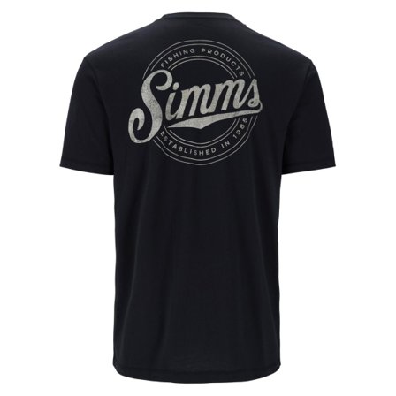 Simms Circle Lockup T-Shirt Black - L