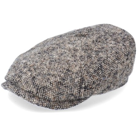 Stetson - Brun flatcap Keps - 6-Panel Cap Donegal Brown Flat Cap @ Hatstore