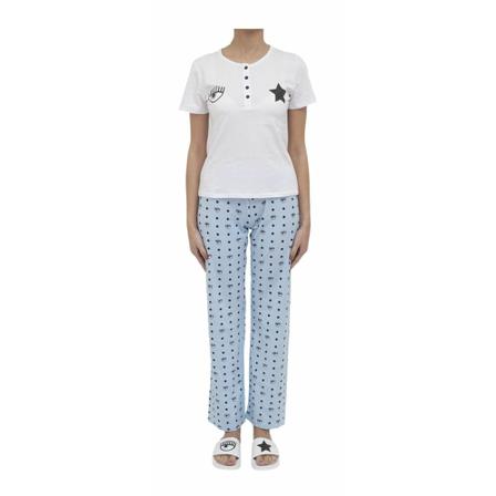 Chiara Ferragni Collection - Morgonrockar - Vit - Dam - Storlek: L, Dam, Storlek: L