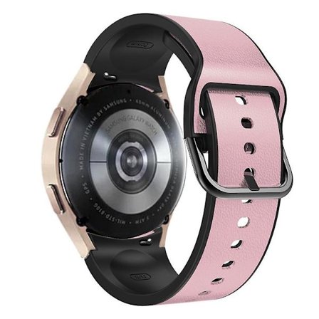 Snabbkoppling klockarmband i mjukt läder för Samsung Galaxy Watch 4/5/6 40/44mm / 5 Pro 45mm