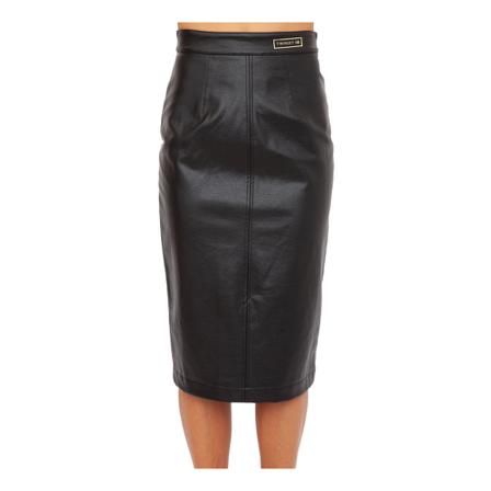 Twinset Leather Skirts Sort, Dame