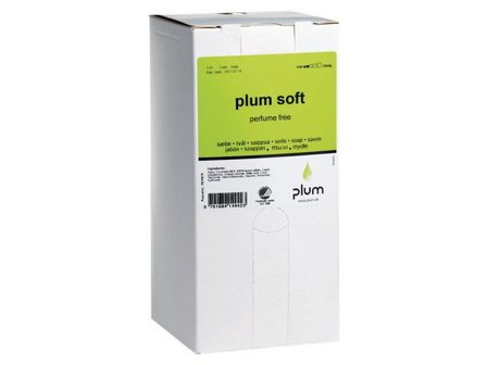 PLUM Tvål Soft oparfymerad kassett 1,4L - Lyreco - Städ och hygien - Tvål och hygien - Hygiensystem - Plum