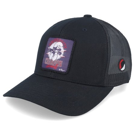 The Smurfs - Nero trucker Cappellino - Champion Smurf Patch Black Trucker @ Hatstore