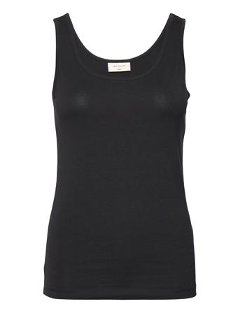 Fqshakey-Tanktop T-shirts & Tops Sleeveless Svart FREE/QUENT*Betinget Tilbud