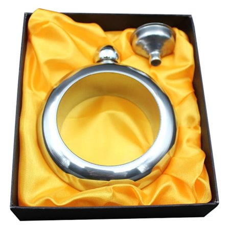 Armbåndsflaske i rustfritt stål - Sølvfarget flaske for stilig drikking