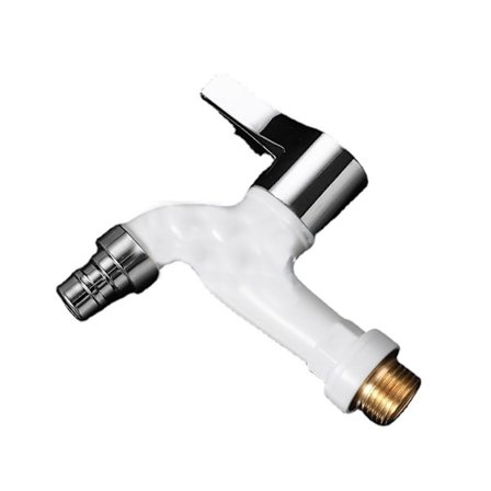 2stk Vaskemaskin Kran Kran HVIT