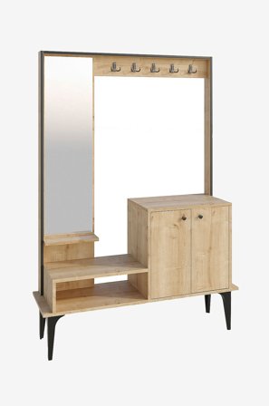 Hanah Home - Eteiskaluste Andy - Beige - Vaatteiden säilytys - - Homeroom