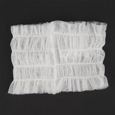 Engångs Mjuka Elastiska Hårband av Non-woven för Hudvård Smink Bastu Ansiktstvätt för Kvinnor Flickor (Vit)