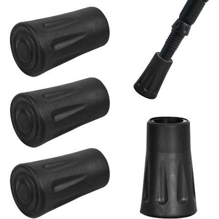 Reservedeler for vandrestaver, høykvalitetsmateriale sikrer holdbarhet, smidig terrengnavigering forenkles med gummibeskyttelse, 4 stykker