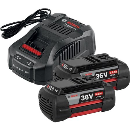 Bosch GAL 3680 CV + 2st 36V 6,0Ah Latauspaketti 2 kpl 36V:n 6,0 Ah:n litiumioniakkuja, Koneiden tarvikkeet & käyttöosat