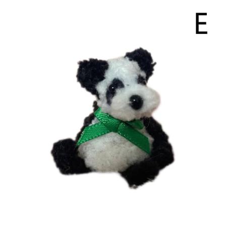 Liten Miniatyr Handgjort Söt Folknalle Björn 4cm Mobilväska C
