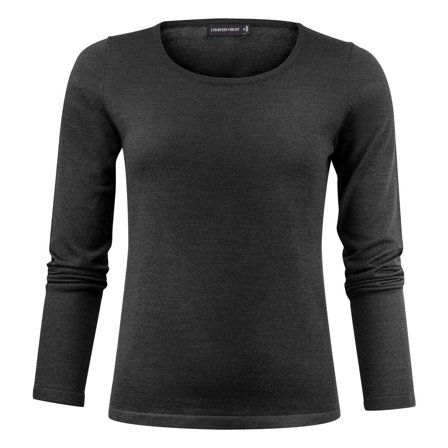 J. HARVEST & FROST Tröja merino J.HoF u-ring dam svart 2XL - Lyreco - Yrkeskläder - Tröjor och Sweatshirts - Stickat