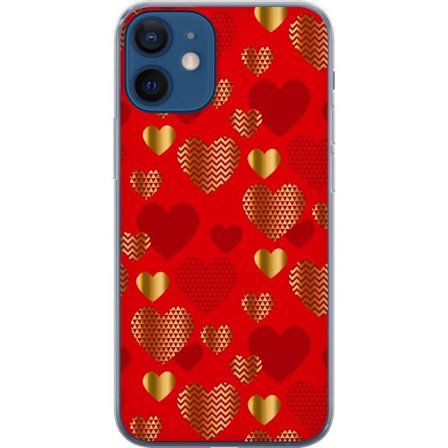 Kompatibelt Mobildeksel til Apple Apple iPhone 12 GoldenHearts