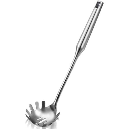 304 Rostfri Stål Spagettisked för Pasta, Spaghettisked för Matlagning av Nudlar och Pasta