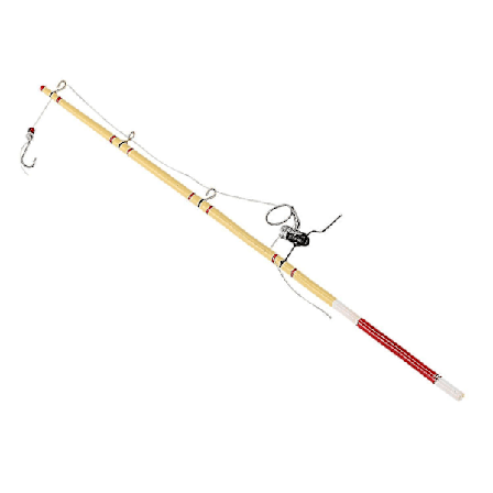 1/12 Miniature Fiskestang Fiskeredskab Model Legetøj Dukke Dukkehus Dekoration Tilbehør Børn D Ny