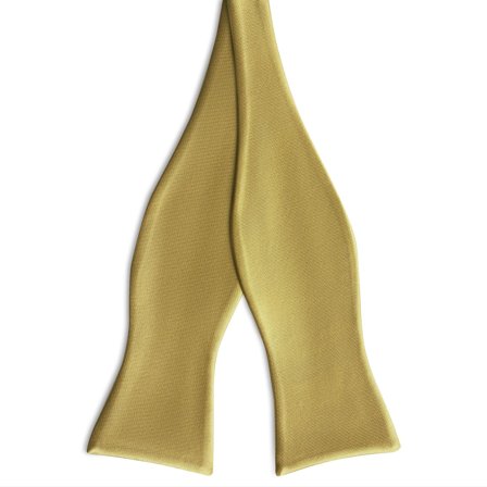 Sennepsgul Satin Butterfly til mænd - Selvbinder butterfly