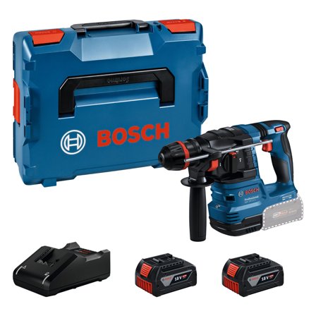 Bosch GBH 18V-22 X Borrhammare med 2 st 4 Ah batterier och laddare, Maskiner