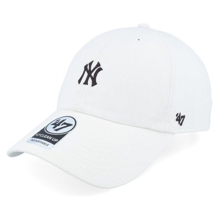 47 Brand - MLB Vit unconstructed Keps - New York Yankees MLB 47 Clean Up Sandstone Dad Cap @ Hatstore