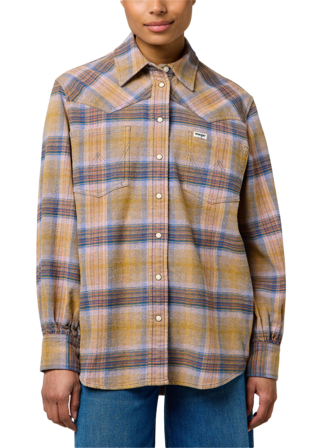 Wrangler Loose Western Shirt Skjortor Dam Gul M