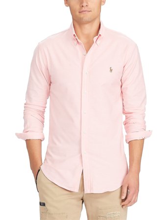 Polo Ralph Lauren Slim Fit Oxford Shirt - Pink - XXL