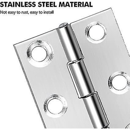 20 stk Dørhengsler Innvendige Dører 1.75'' Rustfritt Stål