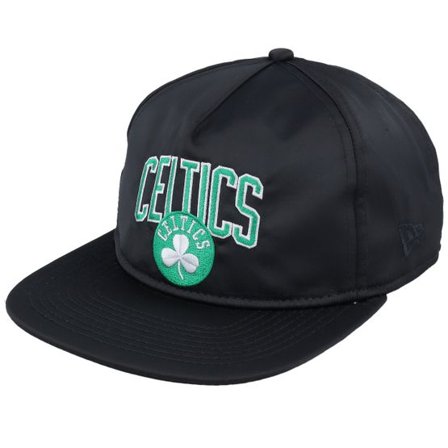 New Era - NBA Svart snapback Keps - Boston Celtics NBA Patch Retro Golfer Black/Emerald Green Snapback @ Hatstore