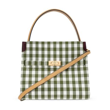 Tory Burch, Lee Radziwill shoulder bag Groen, Dames, Maat:ONE Size,leer