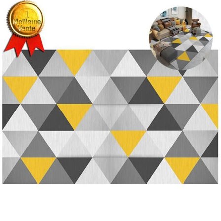 Matta - ALECTO - TAO SCANDI - 150 x 220 cm - Gul - Skandinavisk - Syntetisk