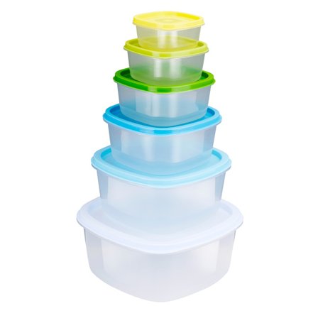 6 st matlådor med lock