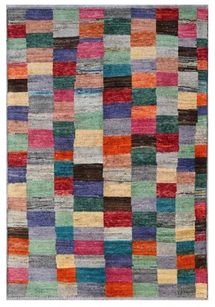 Moroccan Berber - Afghanistan Hand Knotted 116X172 Rug Dark Grey/Black Afghanistan