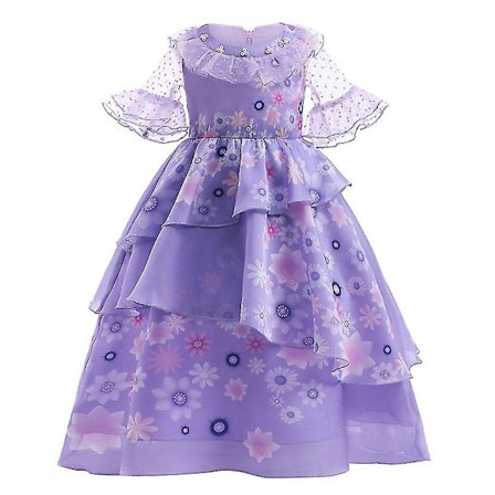Easter Encanto Cosplay Costume Girl Dress for Carnival Princes 7*8T