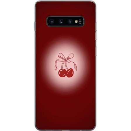 Kompatibelt Mobilskal till Samsung Samsung Galaxy S10 körsbärsdesign