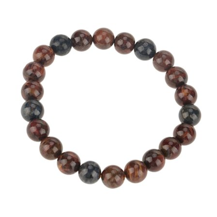8mm ægte naturlig Pietersite One-loop runde perler armbånd