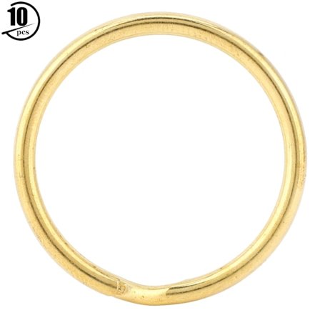 10 kpl messinkiä avainrengas kulta laukku koukku liitin avaimenperä DIY nahka käsityö tarvikkeet 35mm