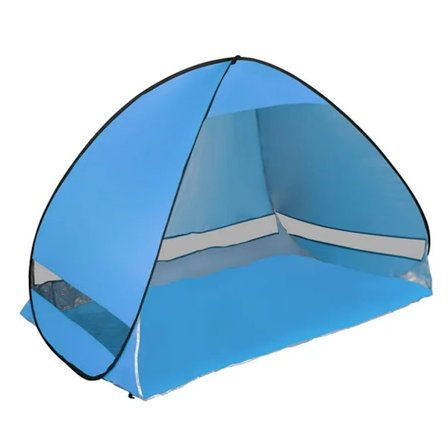 Rantateltta nopealla pystytysmekanismilla, kompakti ja kevyt UV-suojattu suoja auringolta, tuulen- ja vedenpitävä ulkokatos rannalle, järvelle,